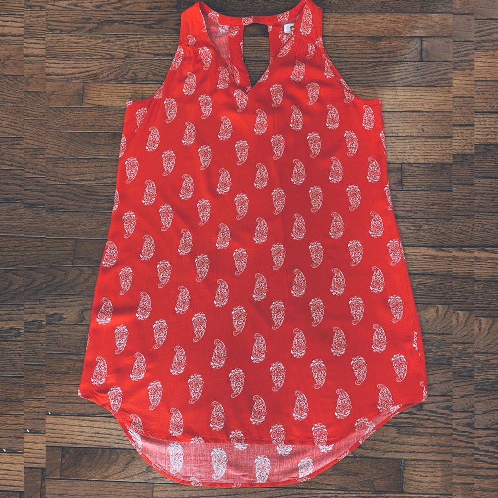 Burnt Orange Paisley Sundress